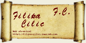 Filipa Cilić vizit kartica